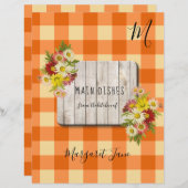 Rustische boerderijgingham, scheidsrechter (Voorkant / Achterkant)