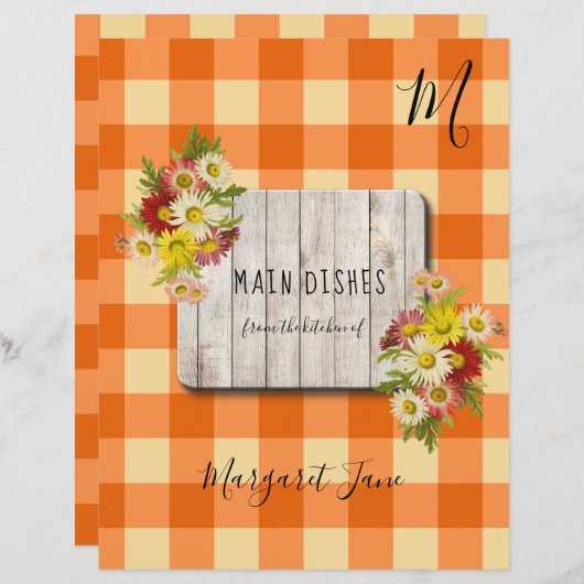 Rustische boerderijgingham, scheidsrechter (Voorkant / Achterkant)