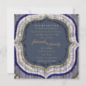 Rustische Bohemen New Home Dinner Party Uitnodigin Kaart (Achterkant)