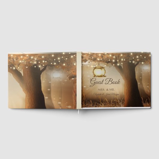  Rustische Bondbruiloft Gastenboek (Volledig)