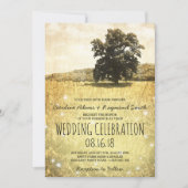 Rustische boom in betoverend moedwillig beemdwedde kaart (Voorkant)