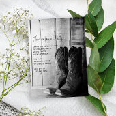 Rustische Boots Country en Westerne General Party Kaart