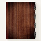 Rustische brieven aan de hemel Aangepast 5 Foto Re Notitieboek (Achterkant)