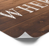 Rustische bruiloft | Bot- en zaadkorrels | Plaats Poster (Hoek)