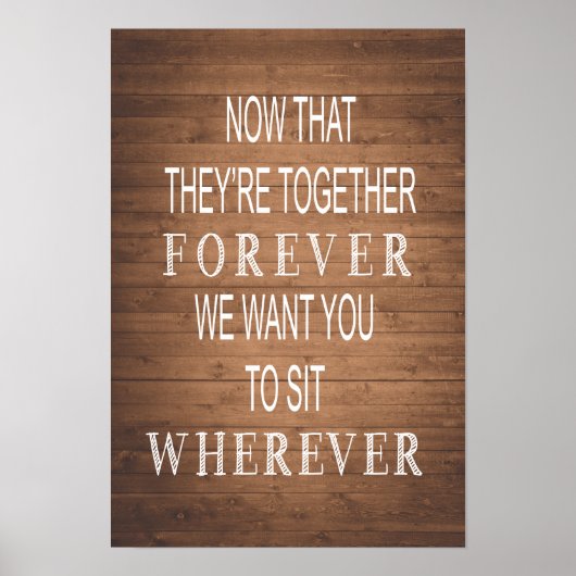 Rustische bruiloft | Bot- en zaadkorrels | Plaats Poster (Voorkant)