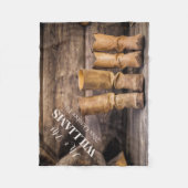 Rustische bruiloft fleece deken (Voorkant)