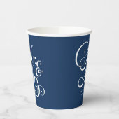 Rustische bruiloft: marinesuin papieren bekers (Links)