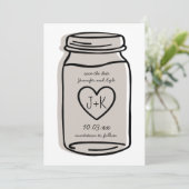 Rustische bruiloft | Snijkop opslaan datumkaart -  Save The Date (Staand voorkant)