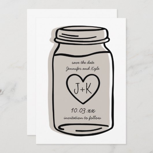 Rustische bruiloft | Snijkop opslaan datumkaart -  Save The Date (Voorkant / Achterkant)