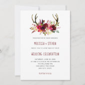 Rustische bruine waterverf florale anticonceptie b kaart (Voorkant)