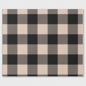 Rustische buffelstaafbeige Black Cadeaupapier (Vlak)