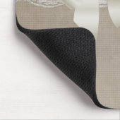 Rustische  Burlap & Lace Muismat (Hoek)
