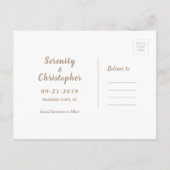 Rustische burlap zilverglitter, met uitzondering v aankondigingskaart (Achterkant)