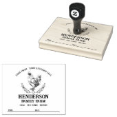 Rustische cichorei-kartonijstempel rubberstempel (Gestempeld)