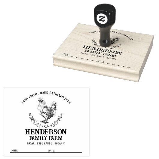 Rustische cichorei-kartonijstempel rubberstempel (Gestempeld)