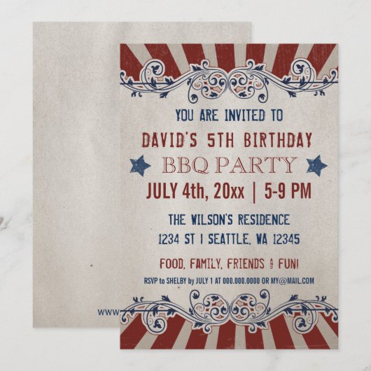  Rustische Dag van de Herdenking en Blauwe Kaart (Voorkant / Achterkant)