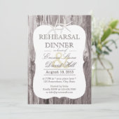 Rustische driftwood-garnaal kaart (Staand voorkant)