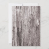 Rustische driftwood-garnaal kaart (Achterkant)