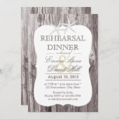 Rustische driftwood-garnaal kaart (Voorkant / Achterkant)