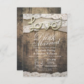 Rustische Drink van de kant van het land EAT wordt Kaart (Voorkant / Achterkant)