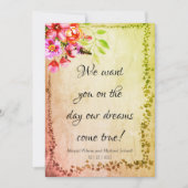 Rustische dromen komen uit echte weddenschappen kaart (Voorkant)