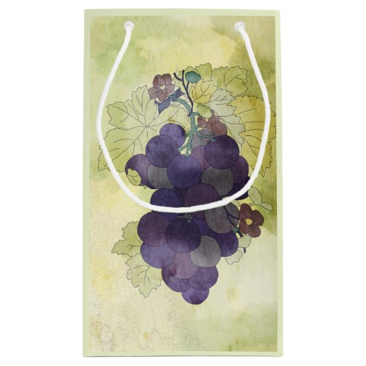 Rustische druiven, aangepast klein cadeauzakje (Achterkant)