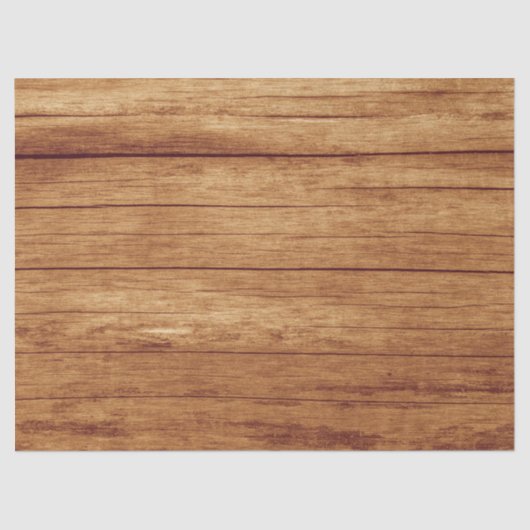 Rustische elegante katoentextuur Lichte houten kor Tissuepapier (Voorkant)