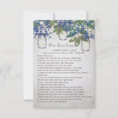 Rustische en Romantische Mason Jar onder de sterre Kaart (Voorkant)