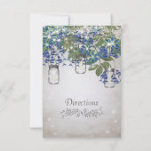 Rustische en Romantische Mason Jar onder de sterre Kaart (Achterkant)