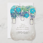 Rustische en Romantische Mason Jar onder de sterre Kaart (Achterkant)