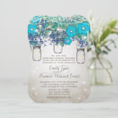 Rustische en Romantische Mason Jar onder de sterre Kaart (Staand voorkant)