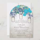 Rustische en Romantische Mason Jar onder de sterre Kaart (Voorkant)