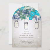 Rustische en Romantische Mason Jar onder de sterre Kaart (Achterkant)