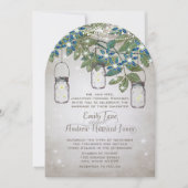 Rustische en Romantische Mason Jar onder de sterre Kaart (Voorkant)