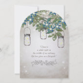 Rustische en Romantische Mason Jar onder de sterre Kaart (Achterkant)