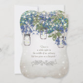 Rustische en Romantische Mason Jar onder de sterre Kaart (Achterkant)