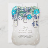 Rustische en Romantische Mason Jar onder de sterre Kaart (Achterkant)