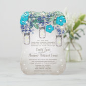 Rustische en Romantische Mason Jar onder de sterre Kaart (Staand voorkant)