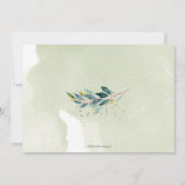 Rustische eucalyptus, blauw gomrepetitief diner kaart (Achterkant)