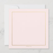 Rustische eucalyptus Blush Dusty Pink Floral Weddi Kaart (Achterkant)