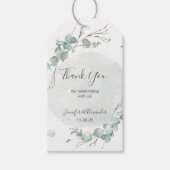 Rustische eucalyptus cadeaulabel (Voorkant)