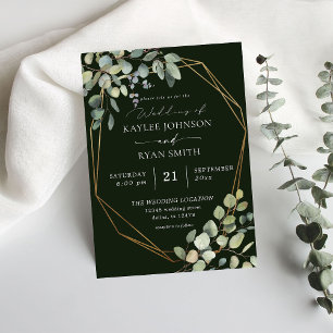Rustische eucalyptus & goudLijst Weddenschap - Gro Kaart