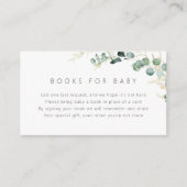 Rustische eucalyptus greenery boho Books for Baby Informatiekaartje (Voorkant)