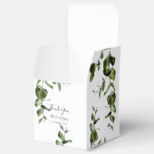 Rustische eucalyptus Leaves Wedding Bedankdoosjes (Geopend)