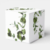 Rustische eucalyptus Leaves Wedding Bedankdoosjes (Achterkant)