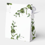 Rustische eucalyptus Leaves Wedding Bedankdoosjes (Achterkant)