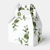 Rustische eucalyptus Leaves Wedding Bedankdoosjes (Achterkant)