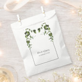 Rustische eucalyptus Leaves Wedding Bedankzakje (Geknipt)