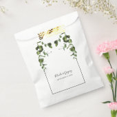 Rustische eucalyptus Leaves Wedding Bedankzakje (Gezegeld)