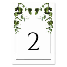 Rustische eucalyptus Leaves Wedding Kaart